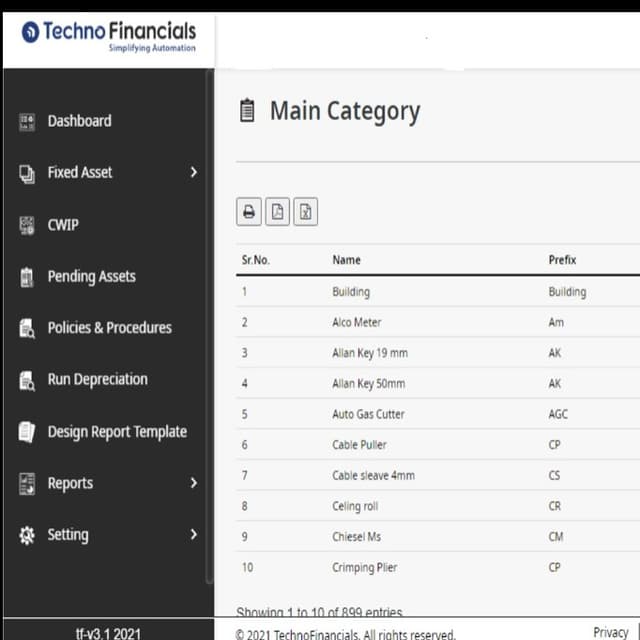 Fixed Assets Management System - Cloud & Rental basis